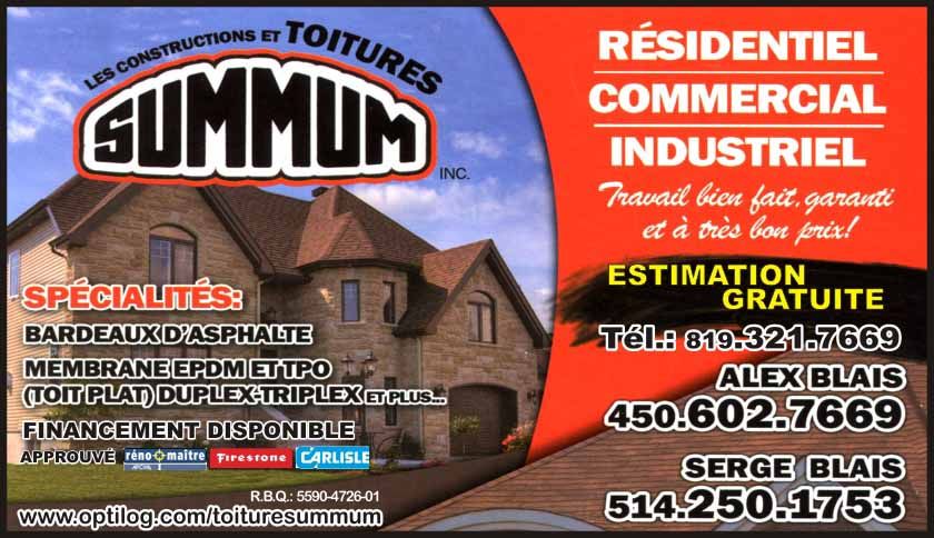 Constructions &a; Toitures Summum inc. - Logo