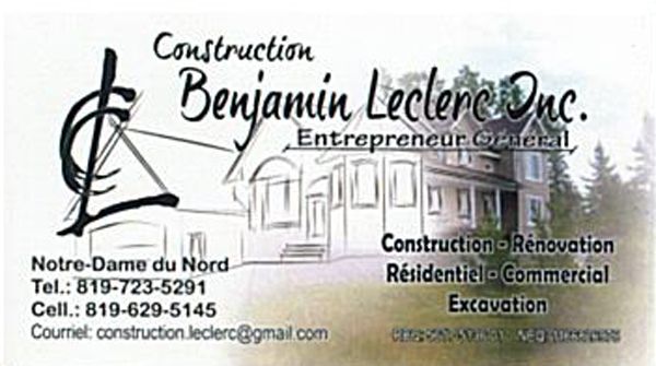 Construction Benjamin Leclerc Inc - Logo