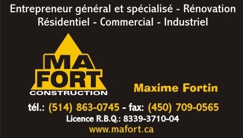 Construction Ma Fort inc. - Logo