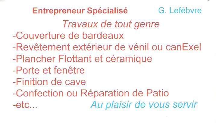 Construction Guy Lefèbvre - Logo