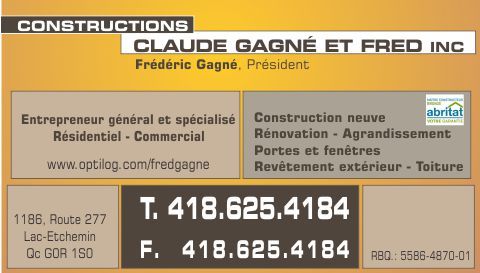 Constructions Claude Gagné et Fred inc. - Logo