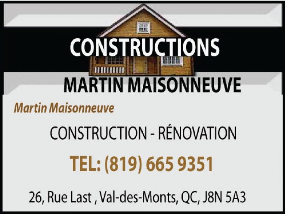 Constructions Martin Maisonneuve - Logo