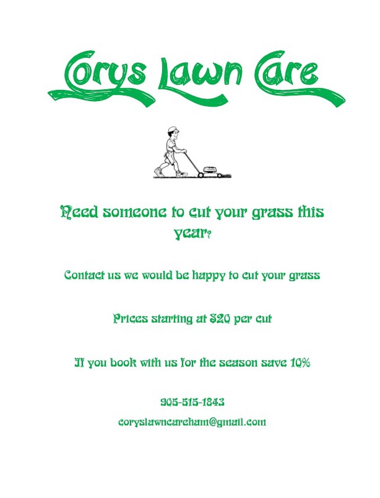 Cory&s;s Lawn Care - Cover photo
