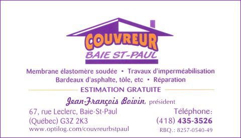 Couvreur Baie ST Paul Inc - Logo