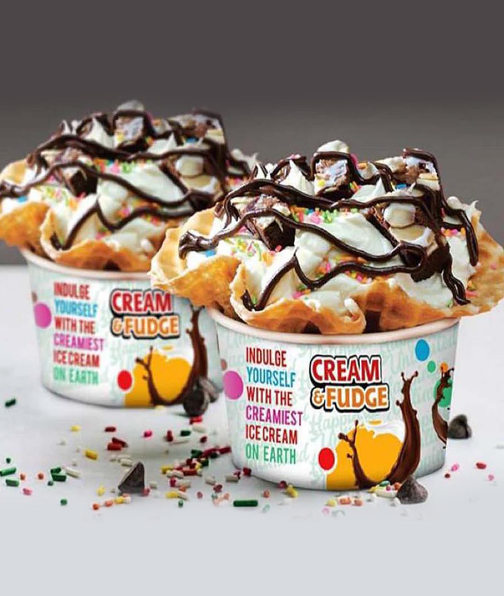 Cream and Fudge - Logo