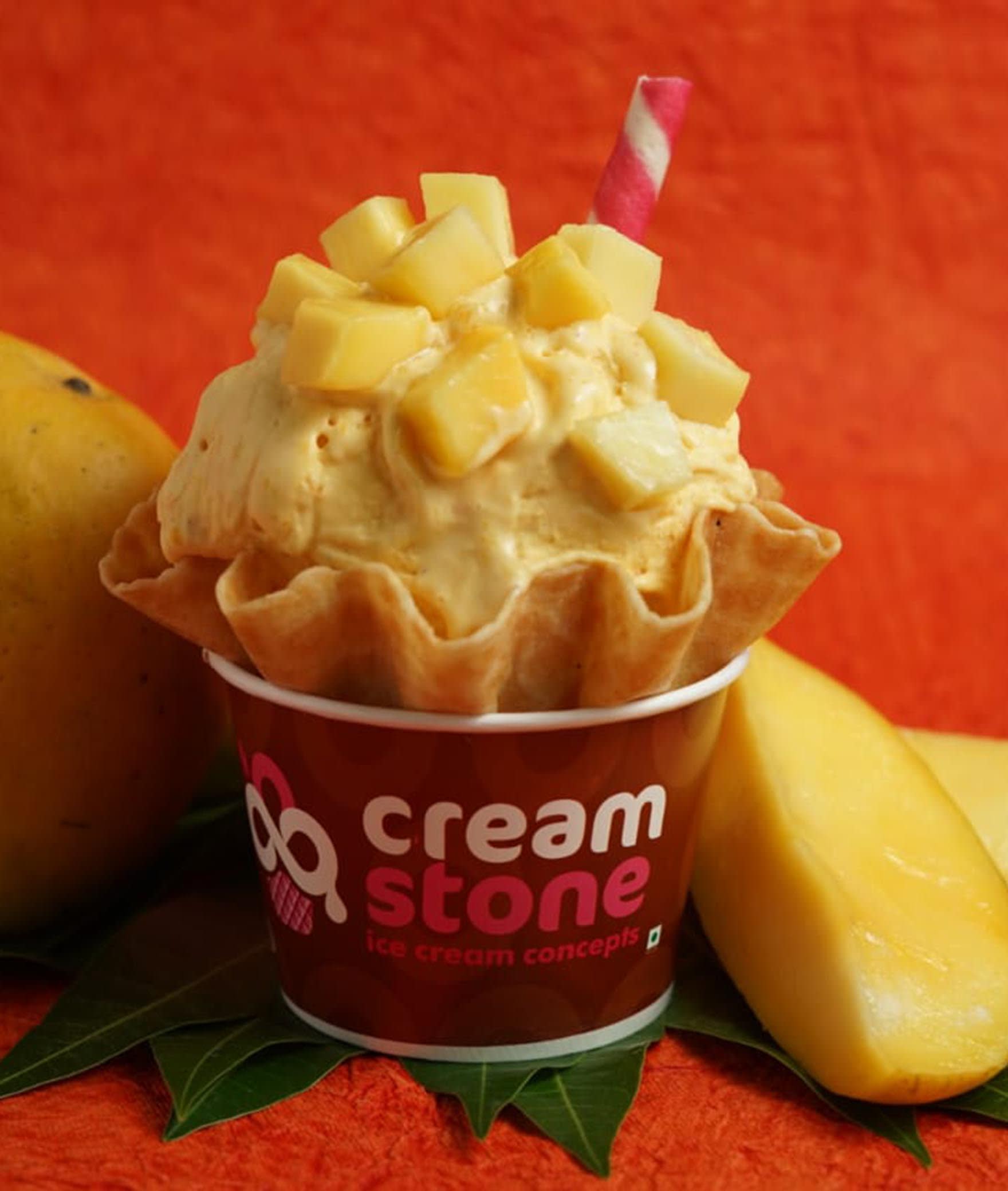 Cream Stone Ice Cream - Logo
