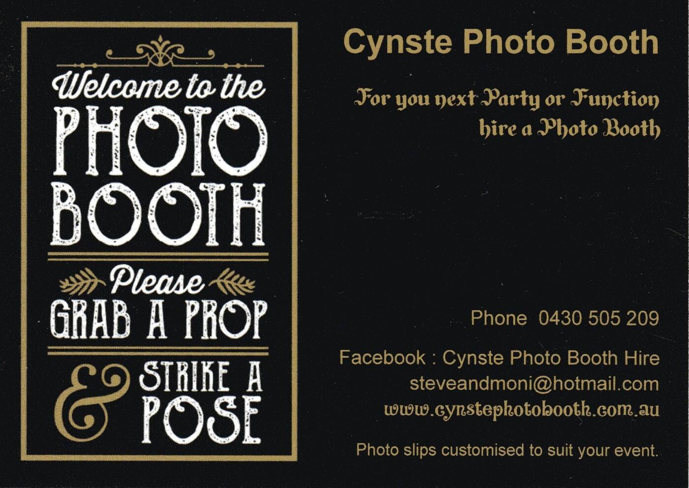 Cynste Photo Booth Hire - Logo