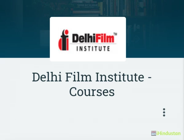 Delhi Film Institute - Courses - Logo