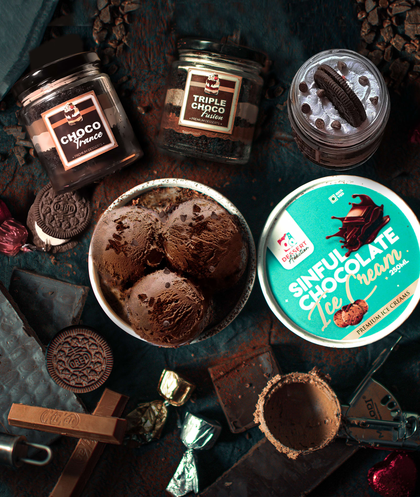 DESSERT ADDICTION - Dessert Jars, Milkshakes, Waffles a - Logo