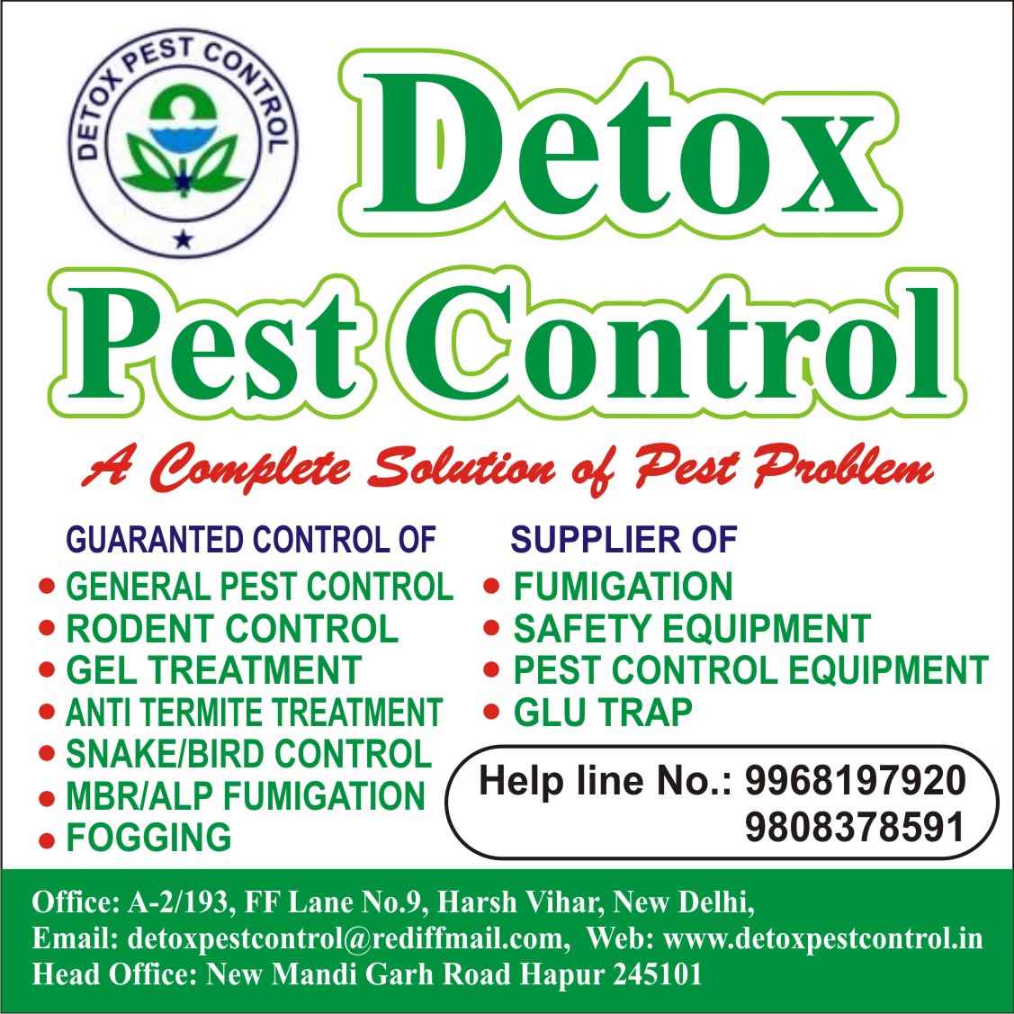 Detox Pest Control - Cover photo