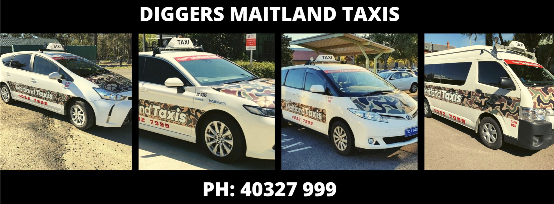 Diggers Maitland and Kurri Taxis - Cover photo
