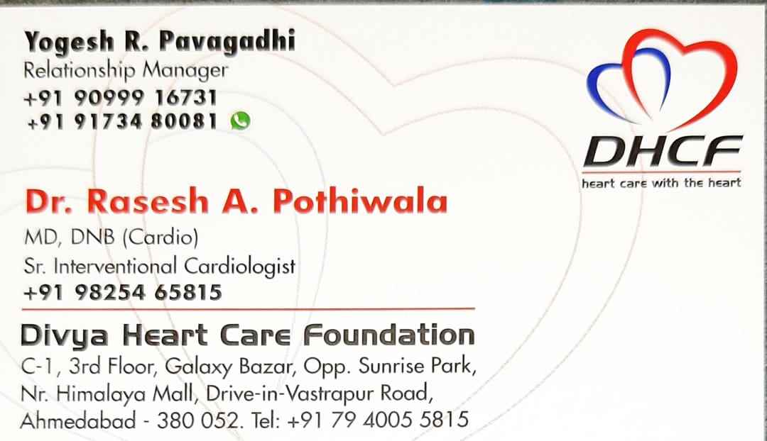Divya Heart Care Foundationdr Rasesh A Pothiwala - Cover photo