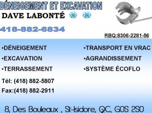 Déneigement et Excavation Dave Labonté - Logo