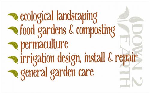 Down 2 Earth Gardens & Landscapes - Logo