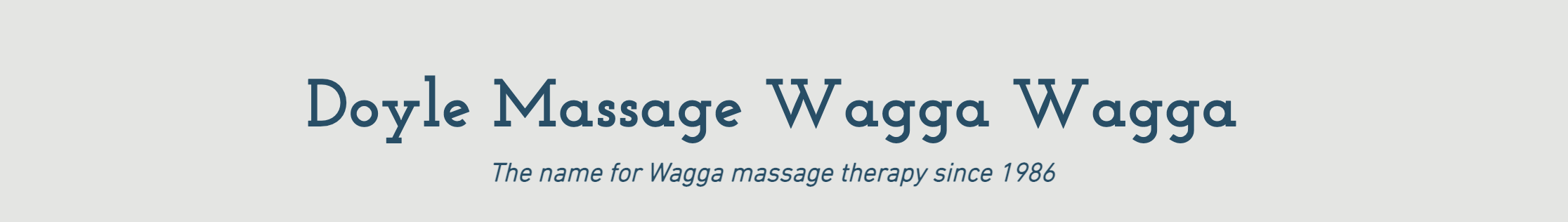 Doyle Massage Wagga Wagga - Logo