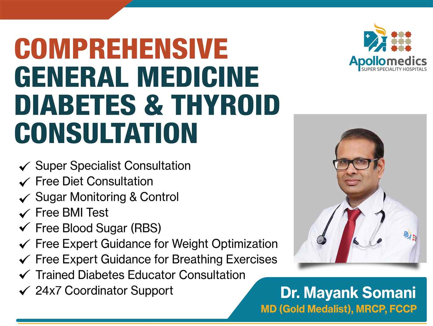 Dr Mayank Somani Endocrinologist - Cover photo