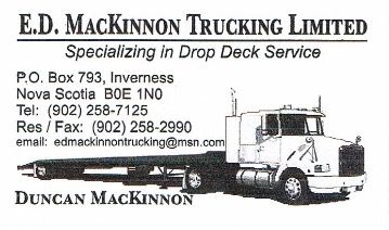 E D Mackinnon Trucking Limited - Logo