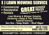 E J Lawn Mowing Service - Logo