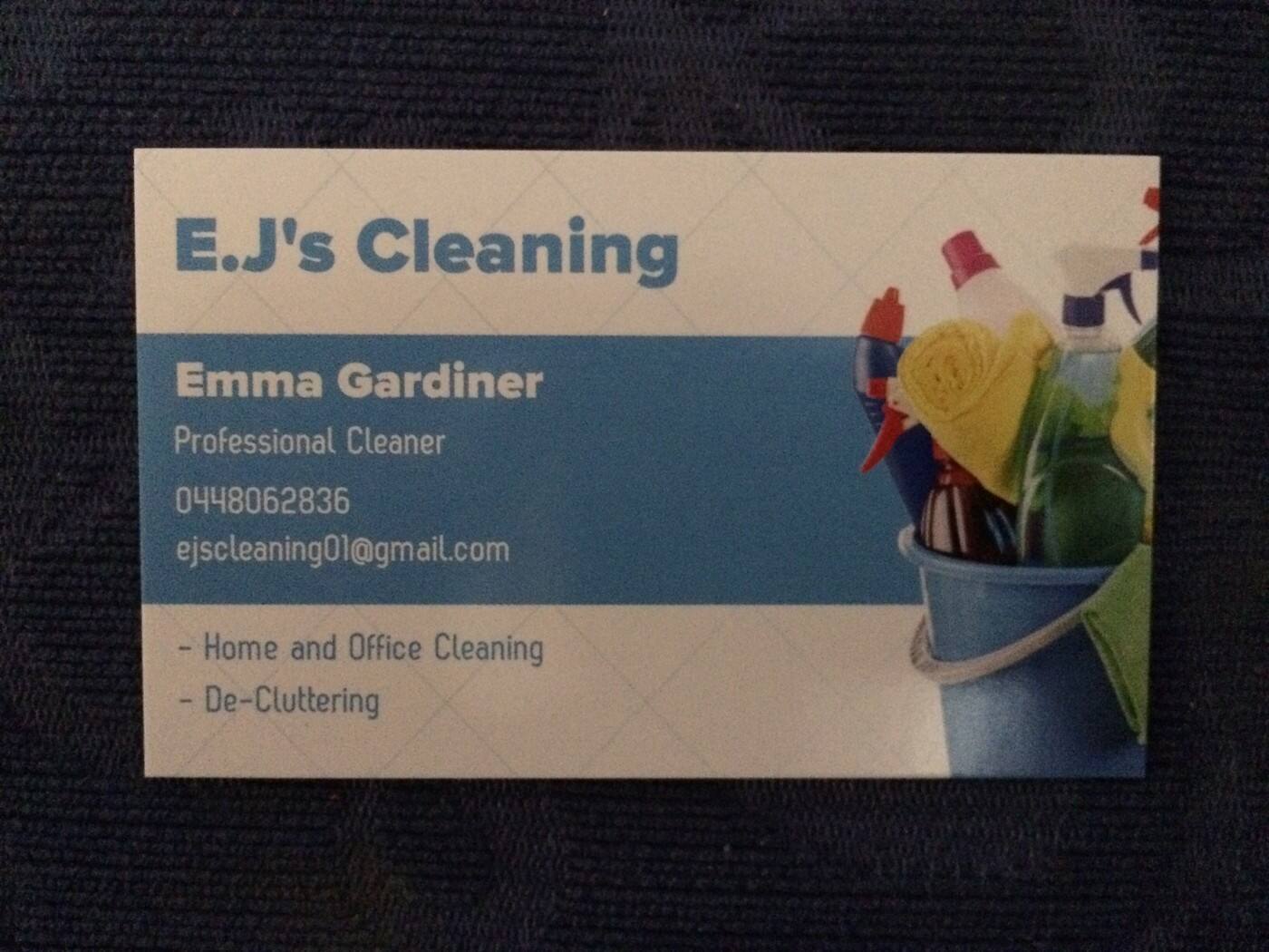 E.J's Cleaning - Cover photo