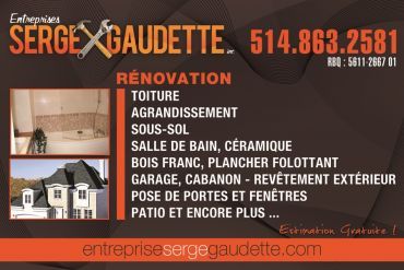 Entreprises Serge Gaudette Rénovation - Logo