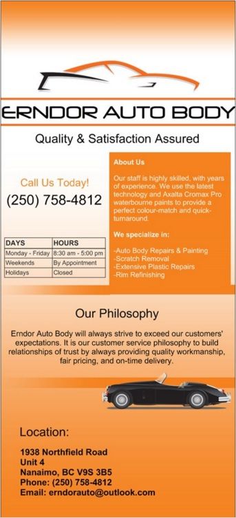 Erndor Auto Body - Logo