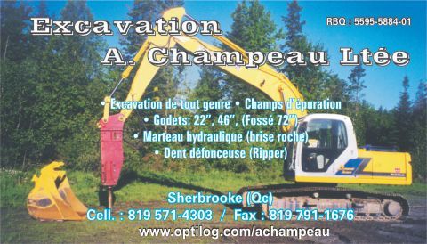 Excavation A. Champeau Ltée - Logo