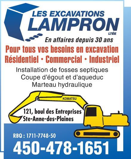 Excavation Lampron Ltée - Logo