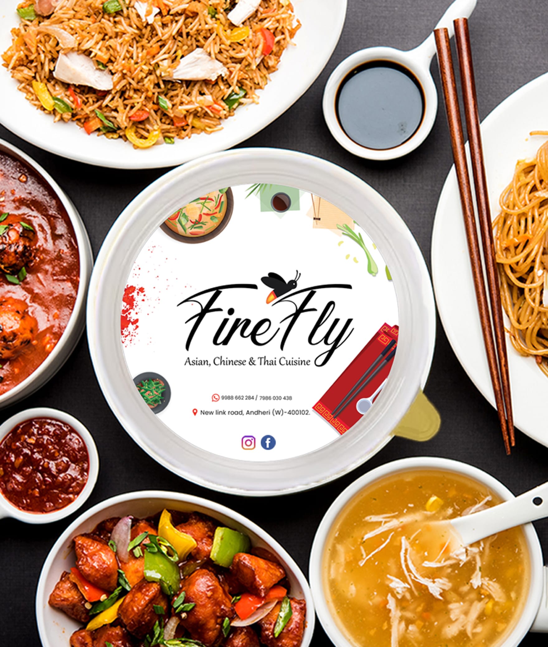 Fire Fly (Asian,Chinese and Thai Cuisine) - Logo