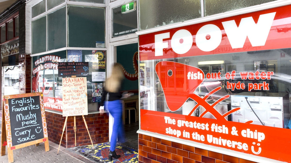 Fish Out of Water Hyde Park - Logo