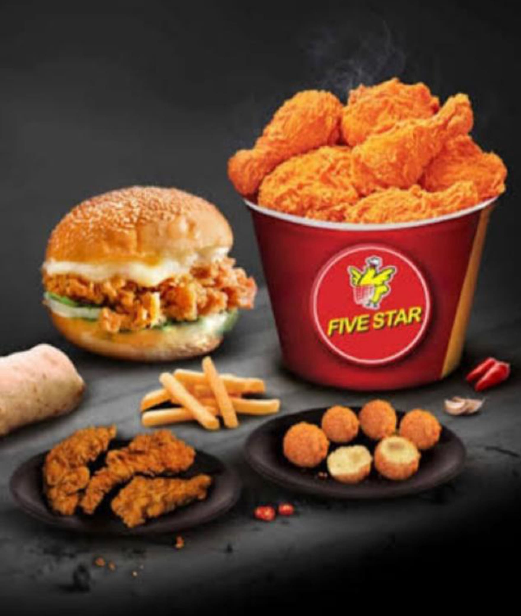 Five Star Chicken & Amul Ice Cream - Logo
