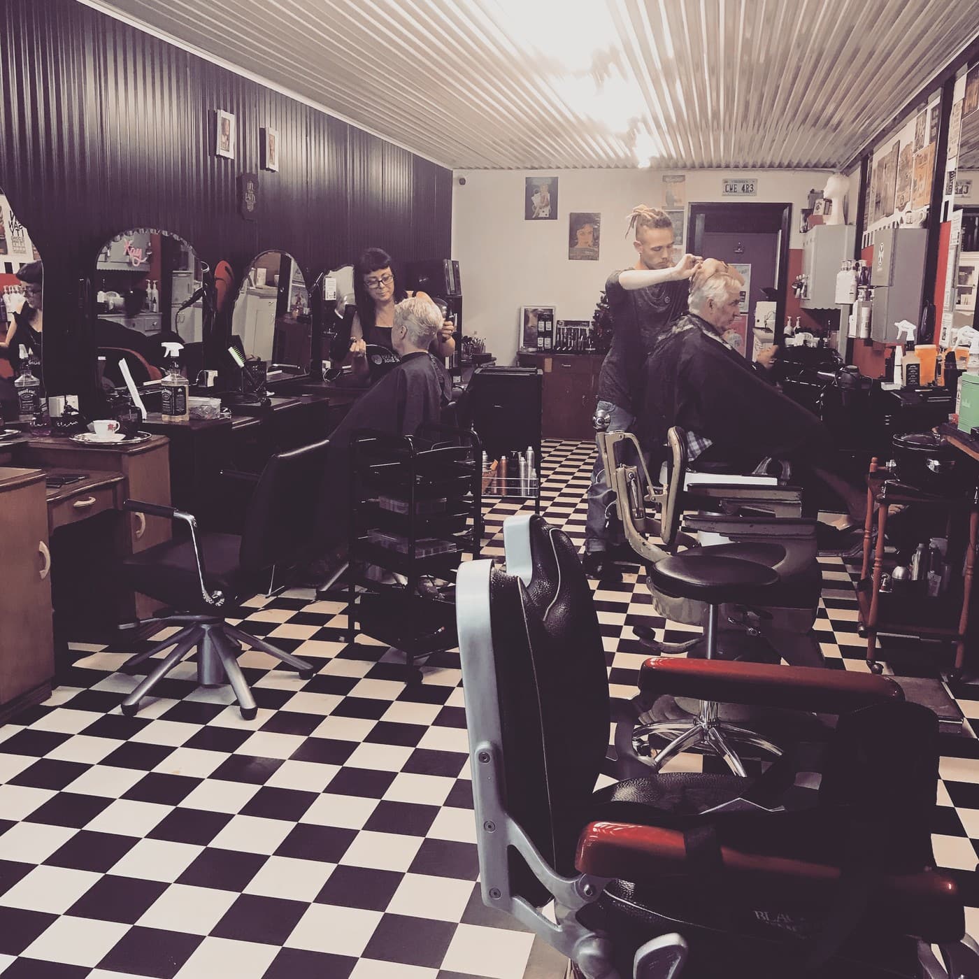 Flicks at the Funky Barber - Logo