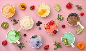 Fresh juice fruits point - Logo