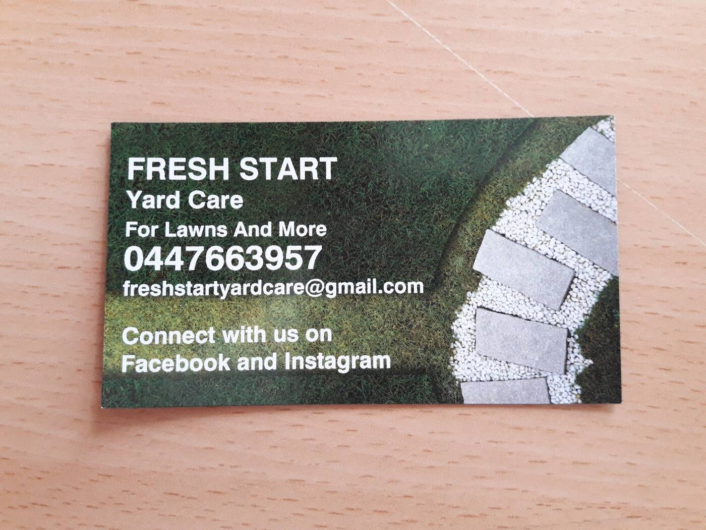 Fresh Start Yard Care - Cover photo