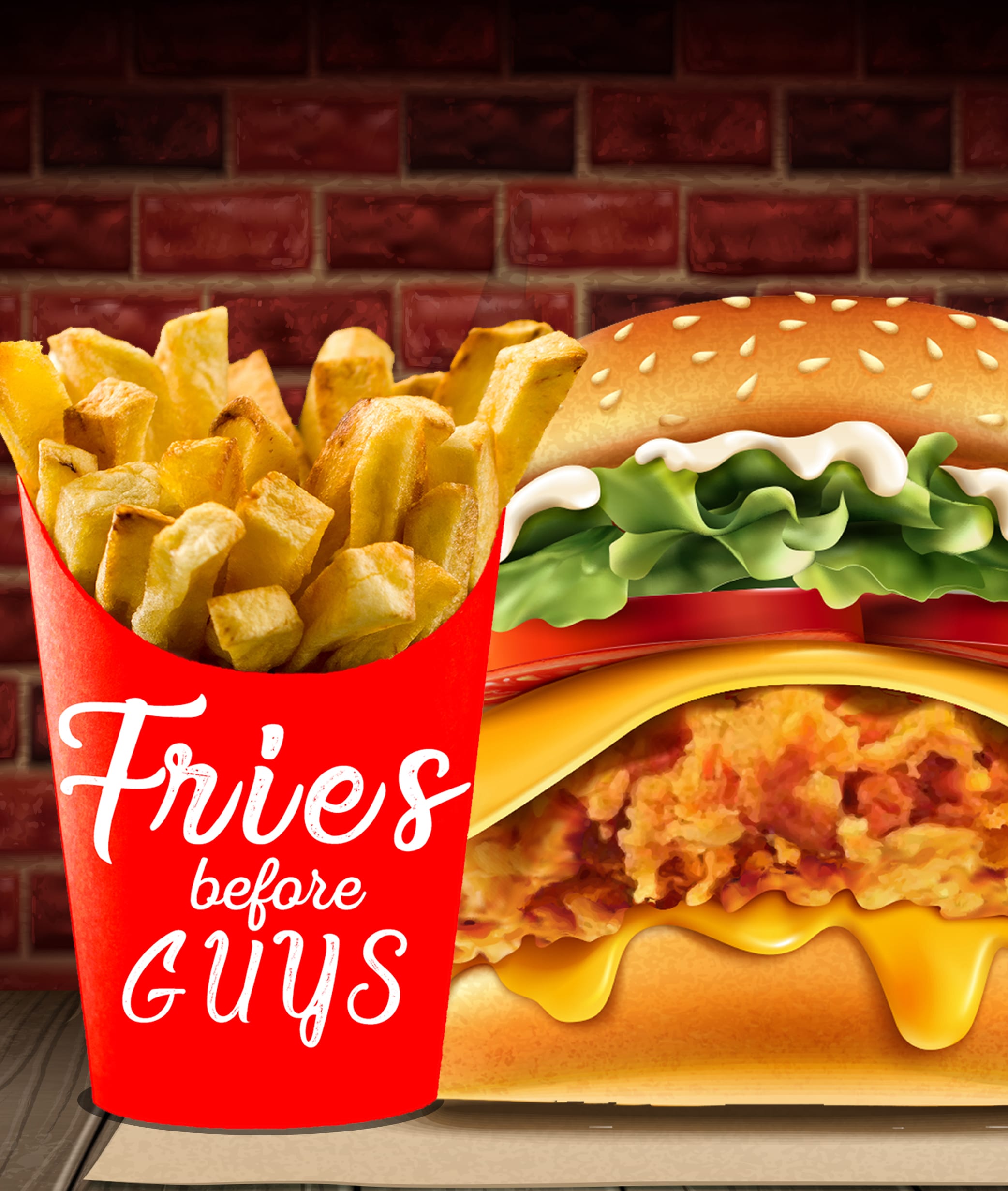 Fries Before Guys - Logo