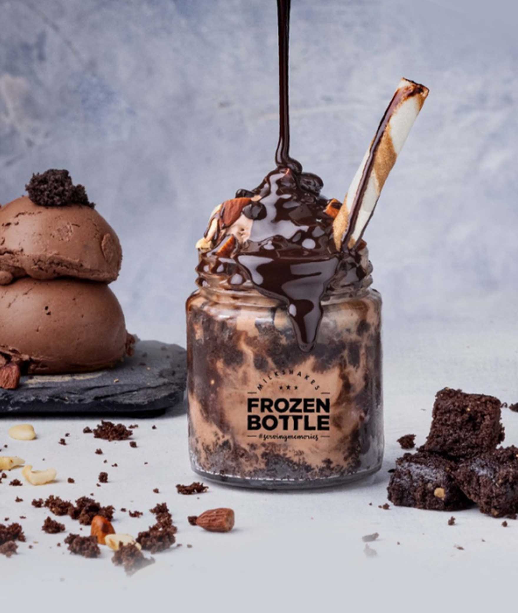 Frozen Bottle - Milkshakes, Desserts And Ice Cream - Logo