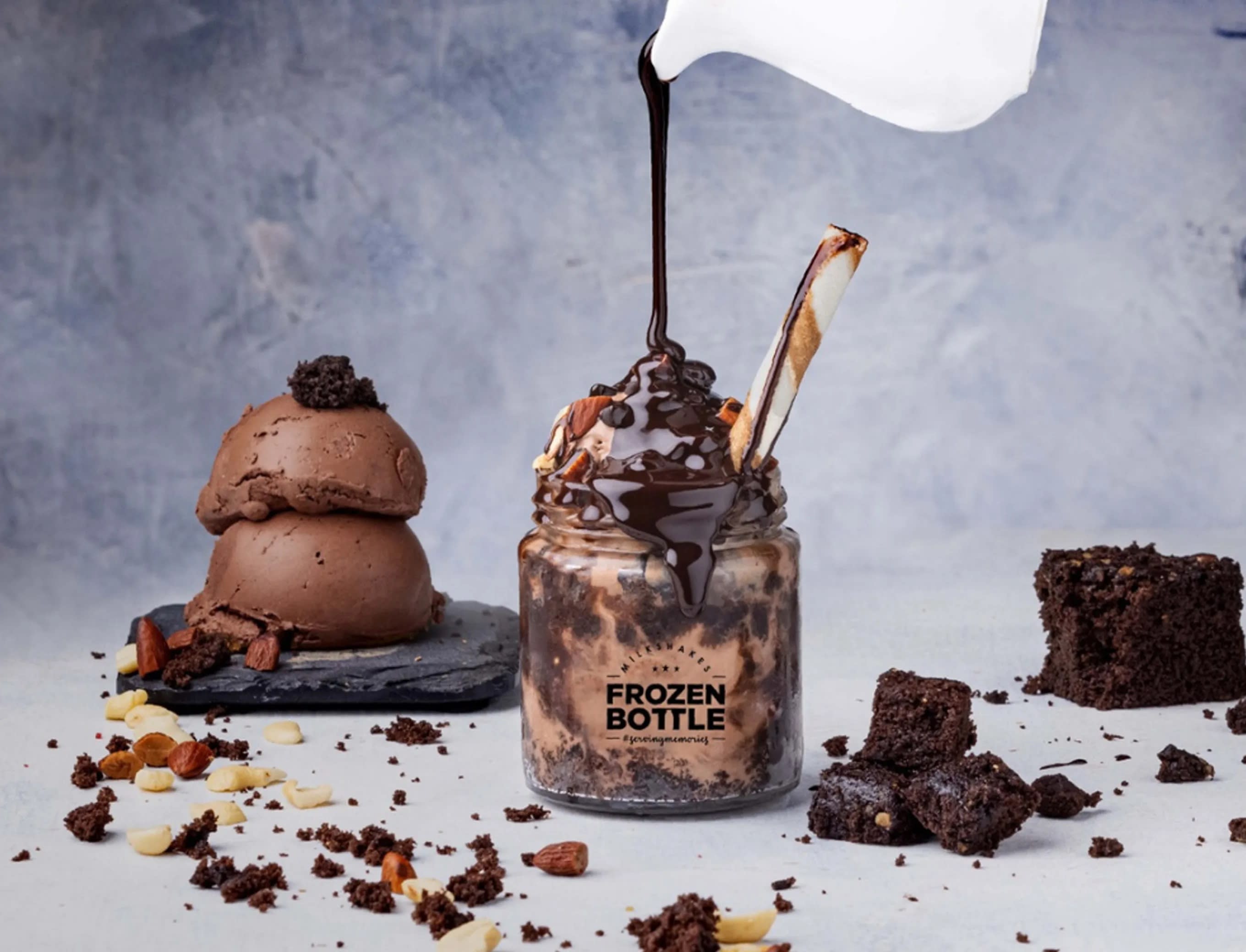 Frozen Bottle - Milkshakes, Desserts And Ice Cream - Logo
