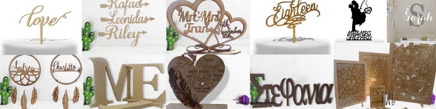 Funky Wooden Names & Letters - Logo