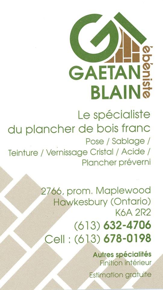 Gaetan Blain Hardwood Flooring - Logo