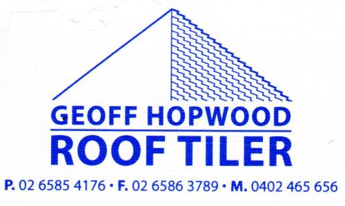 Geoff Hopwood Roof Tiler Bonny Hills - Logo