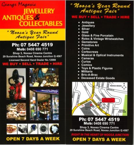 George Magasic Jewellery, Antiques & Collectables - Logo