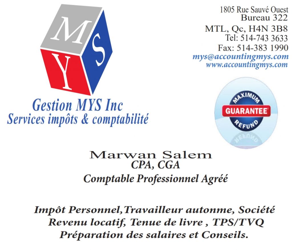 Gestion MYS Inc Marwan Salem CPA - Logo