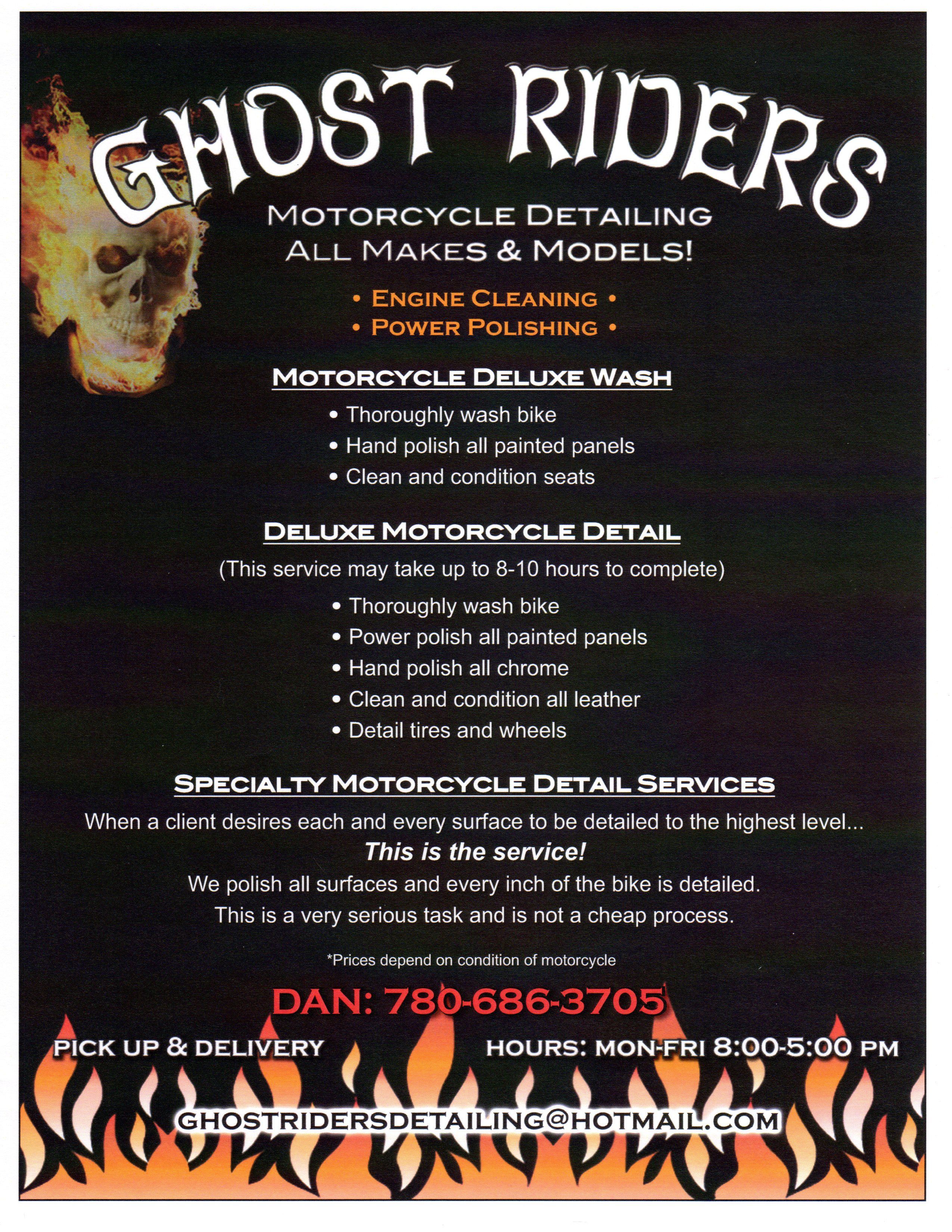 Ghost Riders Motorcycle Detailing - Logo