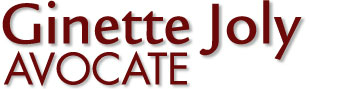 Ginette Joly Avocate - Logo