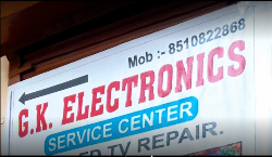 GK ELECTRONICS Lcd Led Tv Repair display Repairing shop TV Repair near me mayur Vihar SERVICE CENTER in Delhi - Logo