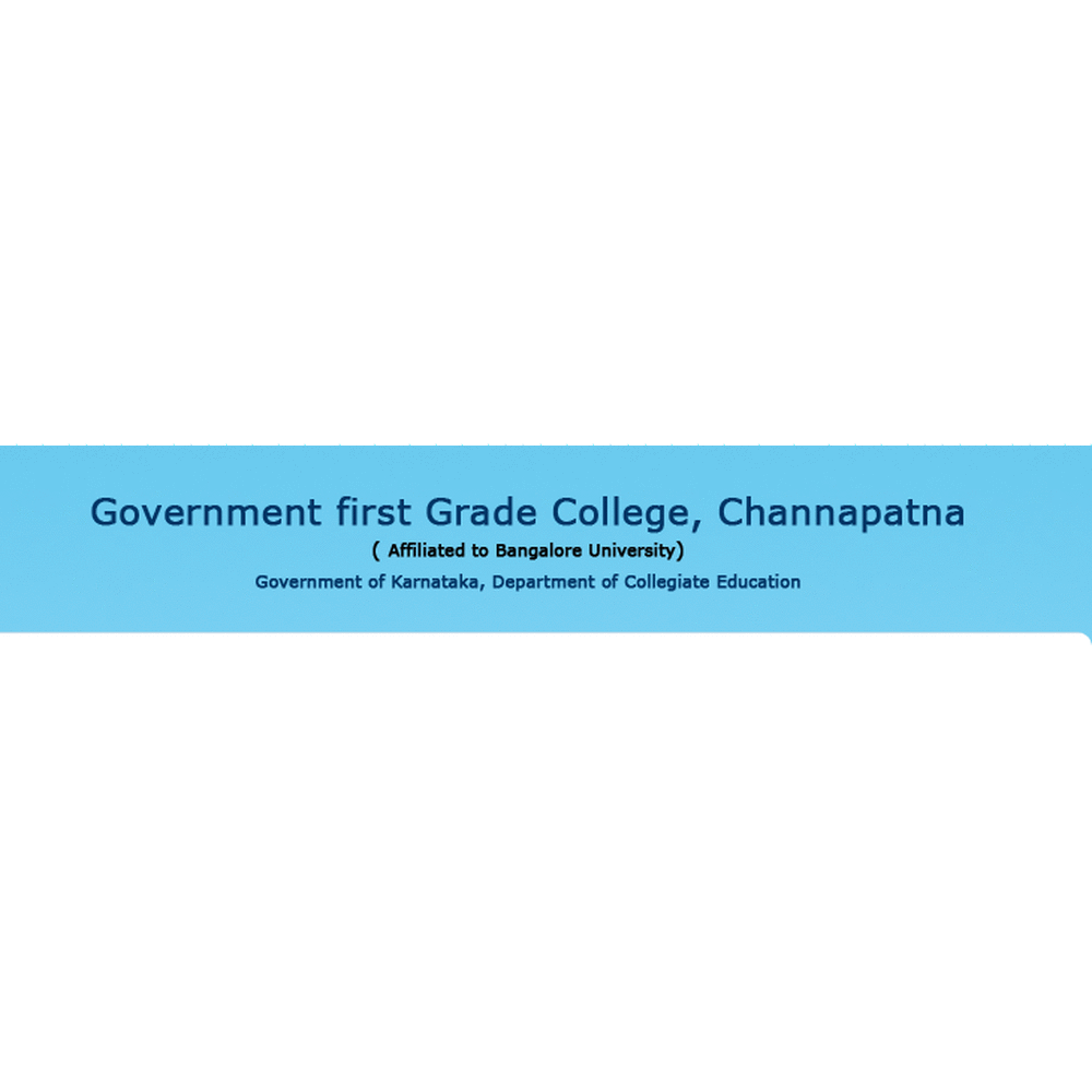 Government First Grade College (GFGC), Channapatna - Logo