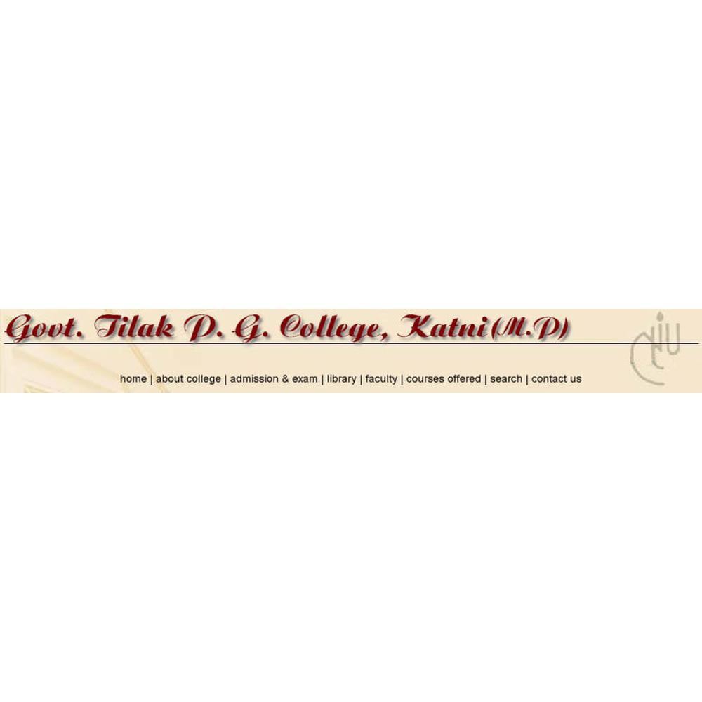 Govt. Tilak P.G. College (GTPGC) - Logo