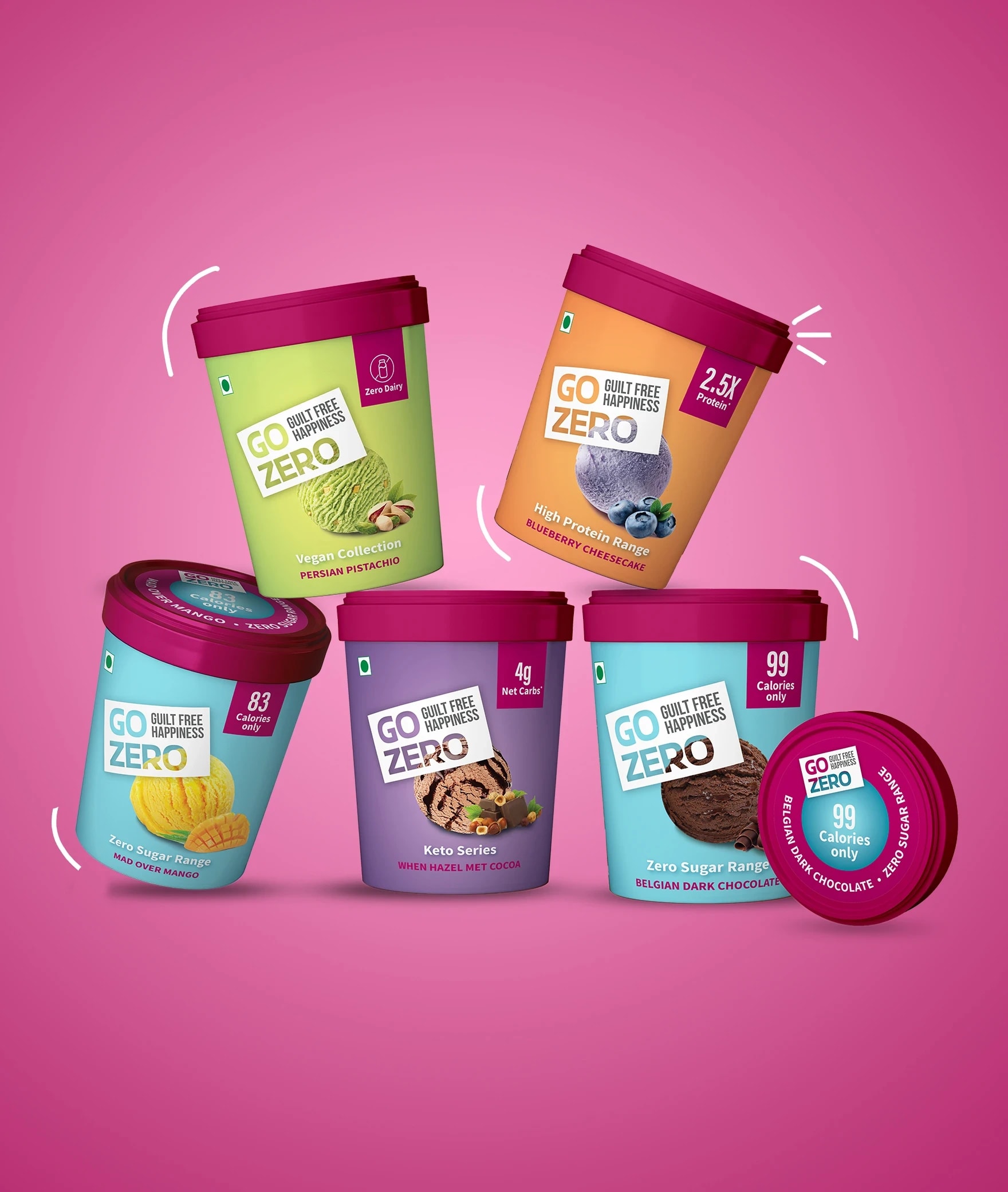 Go Zero - Guilt Free Ice Creams - Logo