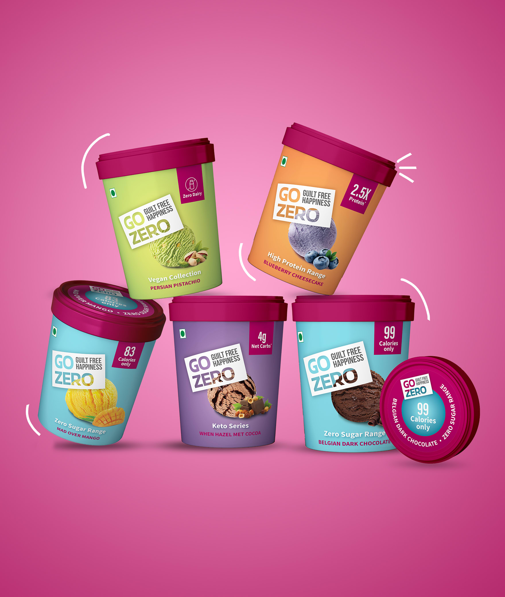 Go Zero - Guilt Free Ice Creams - Logo