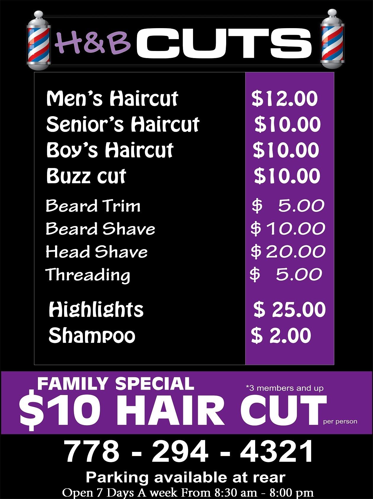 H&a;B Cuts - Logo