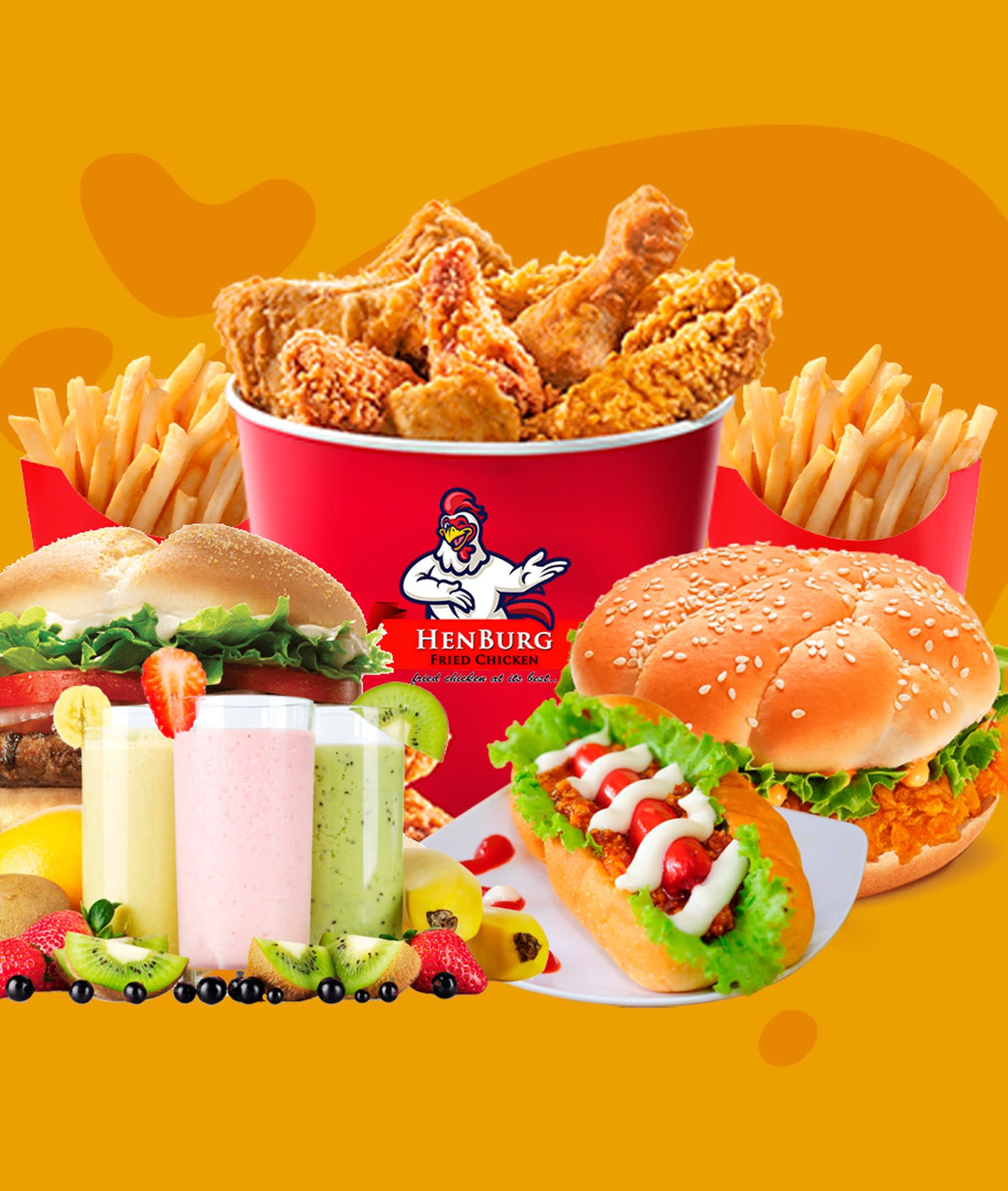 Henburg Fried Chicken - Logo